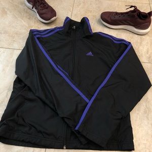 Adidas Black/Purple Turtleneck Jacket